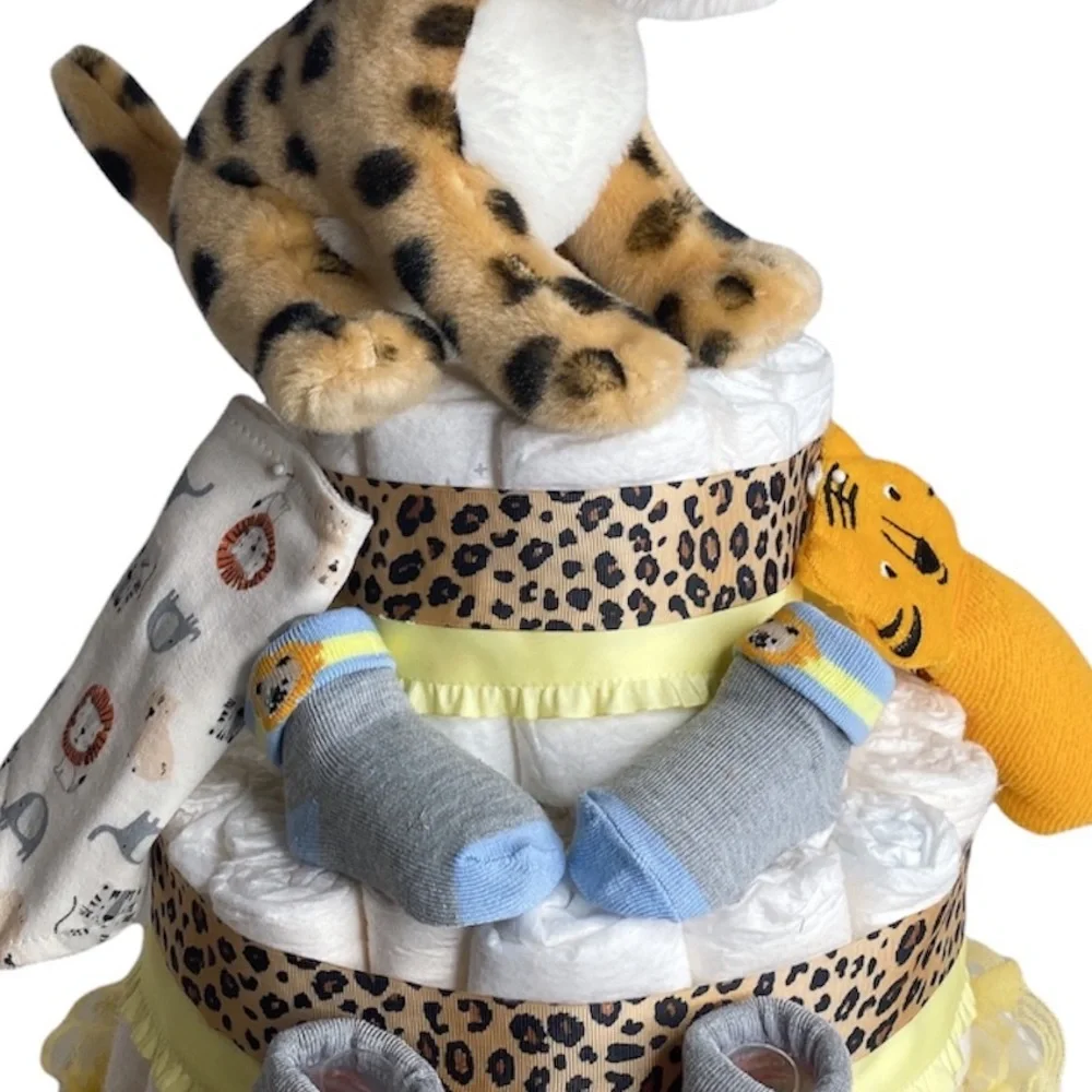 Tiger Diaper Cake
